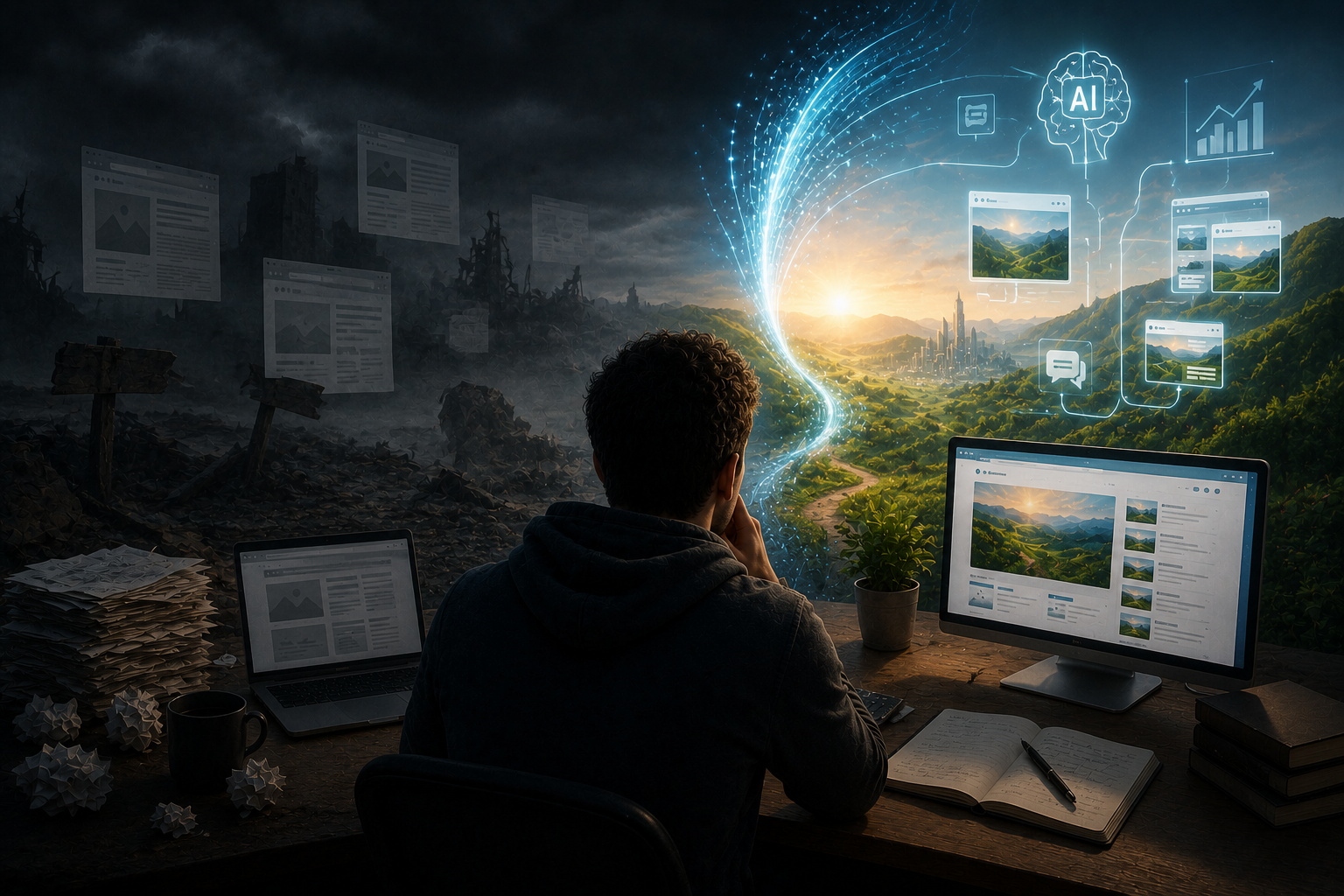 ¿Cómo está cambiando la inteligencia artificial las webs de contenido y qué significa para ti?