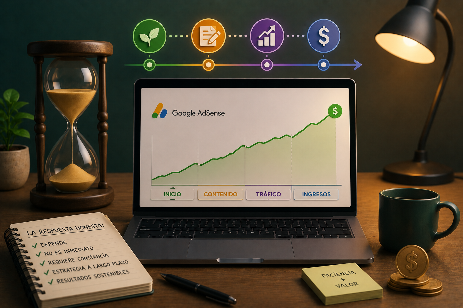 ¿Cuánto tiempo tarda una web en generar ingresos con AdSense? La respuesta honesta